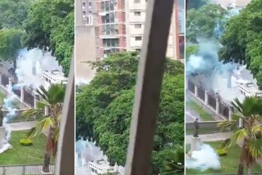 ¡REPRESIÓN SIN CONTROL! Colegio San José de Tarbes El Paraíso resultó afectado con lacrimógenas (+Video)