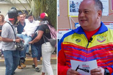¡MISERABLE! Cabello se burla de la lesión del diputado Freddy Guevara (Video)
