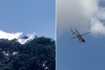 ¡DIRIGIENDO LA REPRESIÓN! Helicóptero de la PNB sobrevuela el municipio Chacao #20May (+Fotos)