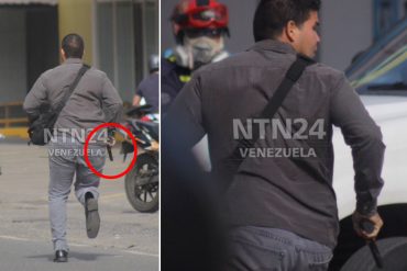 ¡PÍLLALO! Identificado paramilitar armado que disparó en protesta de este #24M (GNB lo protegió)