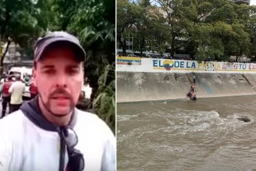 ¡HORROR! Rescatista de jóvenes en el Guaire: «Dentro del agua nos seguían disparando y se reían» (+Video)