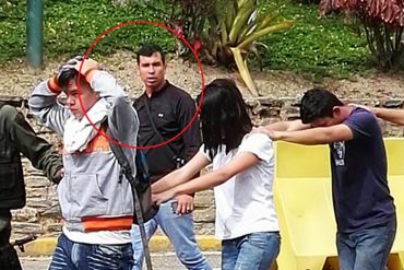 ¡AQUÍ ESTÁ! Difunden foto del hombre que disparaba desde del CIED: escoltaba a jóvenes detenidos por la GNB