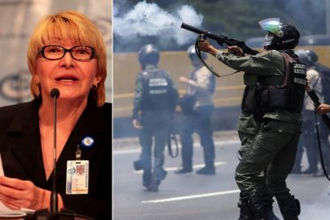 ¡CULPABLES SEÑALADOS! Luisa Ortega Díaz: «500 personas fueron heridas por policías o militares»
