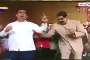 ¡INDIGNANTE! En medio de la excesiva represión, Maduro bailaba y gozaba un puyero (+Video)