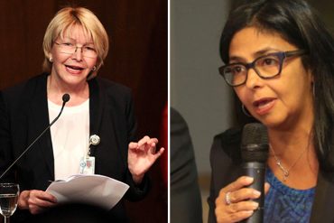 ¡ECHA CHISPAS! Delcy Eloína le lanza a Luisa Ortega Díaz: “Espero se retire inmediatamente de su cargo”