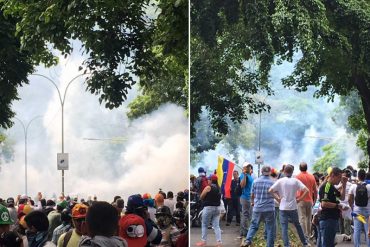 ¡QUÉ SALVAJADA! Brutal represión de la PNB a manifestantes en la Cota Mil (+Videos +Fotos)