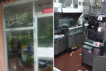 ¡ANARQUÍA TOTAL! Saquearon Mc Donald´s de San Antonio de Los Altos