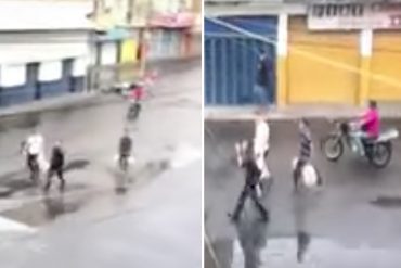 ¡APLAUSOS DE PIE! Manifestantes les quitan mercancía a saqueadores y la devuelven a sus dueños en Naguanagua (Video)