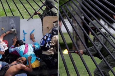 ¡HORROR! Las fotos que dan la vuelta al mundo: GNB apunta y dispara en la cabeza a manifestantes