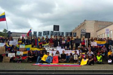 ¡EL REPUDIO ES MUNDIAL! Venezolanos en Bruselas piden que UE imponga sanciones a gobierno de Maduro