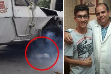 ¡GUERRERO RECUPERADO! Joven arrollado por tanqueta de la GNB en Altamira fue dado de alta (+Foto)