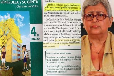 ¡PARA QUE APRENDAN! Recomiendan a Tibisay y magistrados leer lo que dicen libros de 4° y 5° grado sobre la ANC