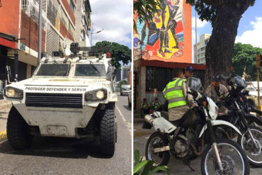 ¿LISTOS PARA REPRIMIR? PNB espera con tanquetas a manifestantes en la avenida Libertador #22Jun (+Fotos)