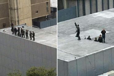 ¡ATENCIÓN! Reportan guardias nacionales portando armas largas en el techo de VTV en Los Ruices