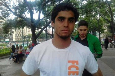 ¡ATENCIÓN! Detuvieron a Daniel González, estudiante de la Unimet: lo trasladaron al Helicoide