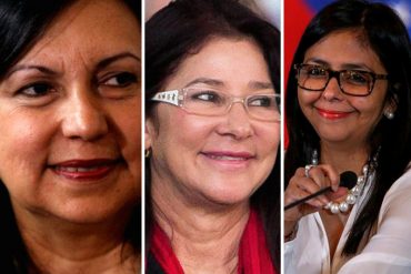 ¡CANDIDATAS DE LA VERGÜENZA! Cilita, Delcy Eloína y Carmen Meléndez, tres fichas de Maduro para la Constituyente