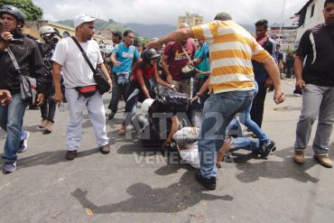 ¡QUE SE SEPA! GNB permitió que colectivos armados atacaran a manifestantes a las afueras del TSJ