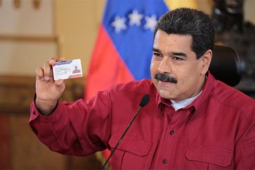 ¡NO HALLA QUÉ INVENTAR Maduro anunció creación del carnet de la patria militar como “plan de protección”