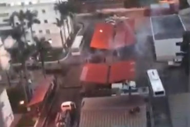 ¡CORRIERON! Así se desesperó la Guardia de Honor Presidencial por el sobrevuelo del helicóptero (+Video)