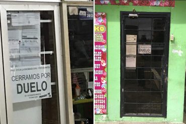 ¡PUEBLO SOLIDARIO! “Cerramos por duelo”: Así se manifestaron los comerciantes contra la represión #7Jun (Fotos)