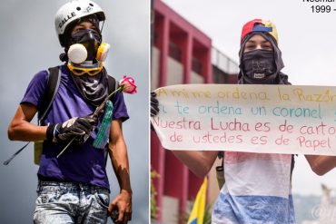 ¡ERA UN GUERRERO! Así fue la increíble presencia de Neomar Lander en las protestas venezolanas