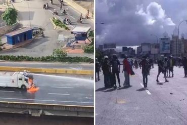 ¡ÚLTIMA HORA! Violenta represión en la Francisco Fajardo: Reportan al menos dos heridos (+Videos)