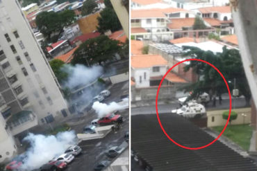 ¡SALVAJES! GNB arremete a punta de bombas lacrimógenas contra residencias en Maracay (Videos)