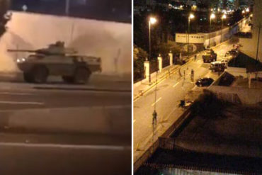 ¡URGENTE! Situación irregular en Miraflores: Tanquetas del ejército toman alrededores (+Video)