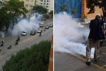 ¡ÚLTIMA HORA! PNB reprime a manifestantes en La Candelaria y la avenida Victoria