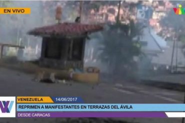 ¡BRUTAL REPRESIÓN! Reportan arremetida de la GNB contra habitantes de Terrazas del Ávila: reportan heridos (+Videos)