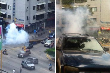 ¡ATENCIÓN! En la Av. Victoria lanzaron bomba lacrimógenas contra manifestantes concentrados #12Jun