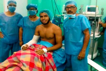 ¡UN GUERRERO SIN MIEDO! Fabián Urbina también fue herido días atrás durante represión policial en protesta