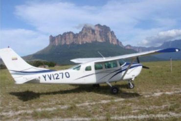 ¡QUÉ SUSTO! Reportan que un avión se precipitó al oeste de Canaima