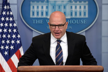 ¡EN GUARDIA! McMaster: A Trump lo mueve la violencia del régimen de Venezuela