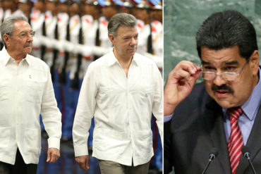 ¡SEPA! Santos viajó a Cuba para convencer a Castro de «mediar» en crisis venezolana (incluye oferta de refugio)