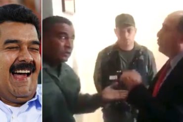 ¡AQUÍ ESTÁ! La parodia con la que Maduro se burló del empujón del coronel Lugo a Borges (+Video)