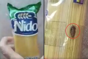 ¡QUÉ ASCO! La «sorpresita» que contenía un paquete de pasta de los Clap en Cojedes (+Video +Cucaracha)