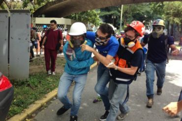 ¡ÚLTIMA HORA! PNB reprime trancazo en la UCV: reportan 2 estudiantes heridos #4Jul