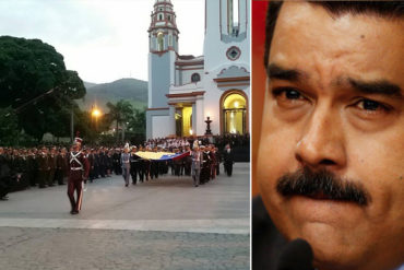 ¡SEPA! Realizaron bien temprano acto en el Panteón por aniversario del #5Jul (Maduro estaba durmiendo)