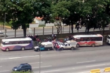 ¡TE LO MOSTRAMOS! Así llegaron autobuses a Caracas para el cierre de campaña de la Constituyente (+Video)