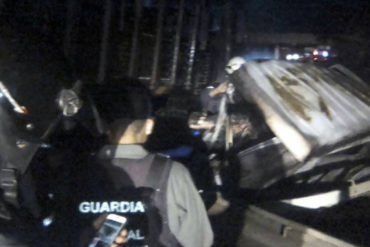 ¡QUÉ LAMENTABLE! Convoy de la GNB colisionó vehículo particular, explotó y mató a un civil