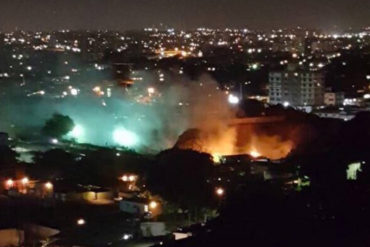 ¡RECHAZO POPULAR! En Maracaibo incendiaron un liceo que funcionaría como centro de votación