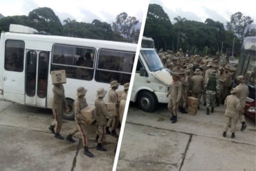 ¡HORROR! Una miserable caja CLAP: Lo que le dieron a la milicia para que asistieran al desfile militar del #5J (FOTO)