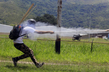 ¡BRUTAL! Las imágenes que muestran los enfrentamientos entre la resistencia y la GNB en Naguanagua