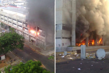 ¡LO ÚLTIMO! Reportan incendio en sede de Inavi en Maracaibo