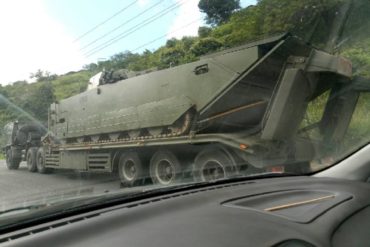 ¡PÍLLALOS! Los tanques de guerra que desfilaron por la autopista Caracas-La Guaira este #2Jul (+Fotos)