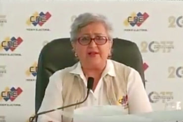 ¡CÍNICA! Tibisay se quita la careta y anuncia que electores podrán votar en cualquier centro electoral (+Video)