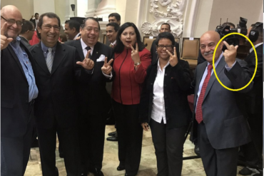 ¡IMPERDIBLES! Las patéticas risas nerviosas de los sancionados de Maduro (+Foto)