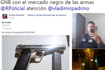 ¡EL COLMO! Aseguran que funcionarios de la GNB revenden armas en el mercado negro (+Pruebas)