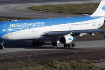 ¡NOS QUEDAMOS SOLOS! Aerolíneas Argentinas suspendió vuelos a Venezuela por «precaución»